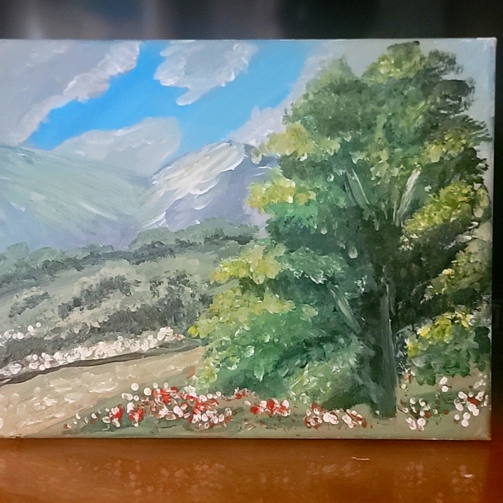 8 x 10 in acrylic painting on canvas
